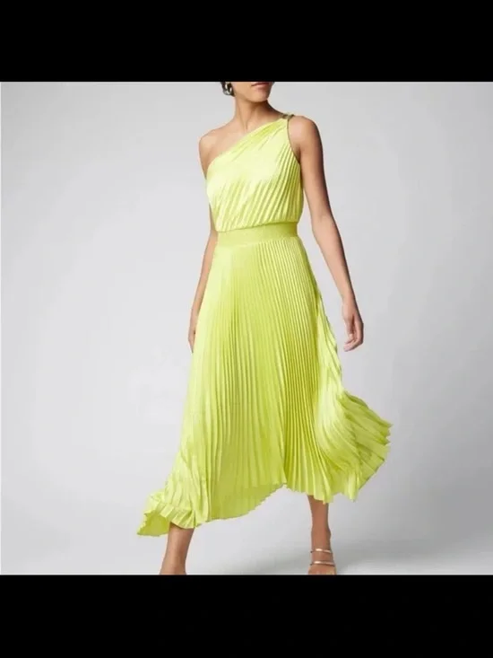 White House Black Market Pleated One-Shoulder Dress – Size 4 - Picture 7 of 7